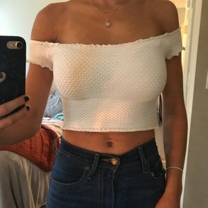 fp smocked crop top